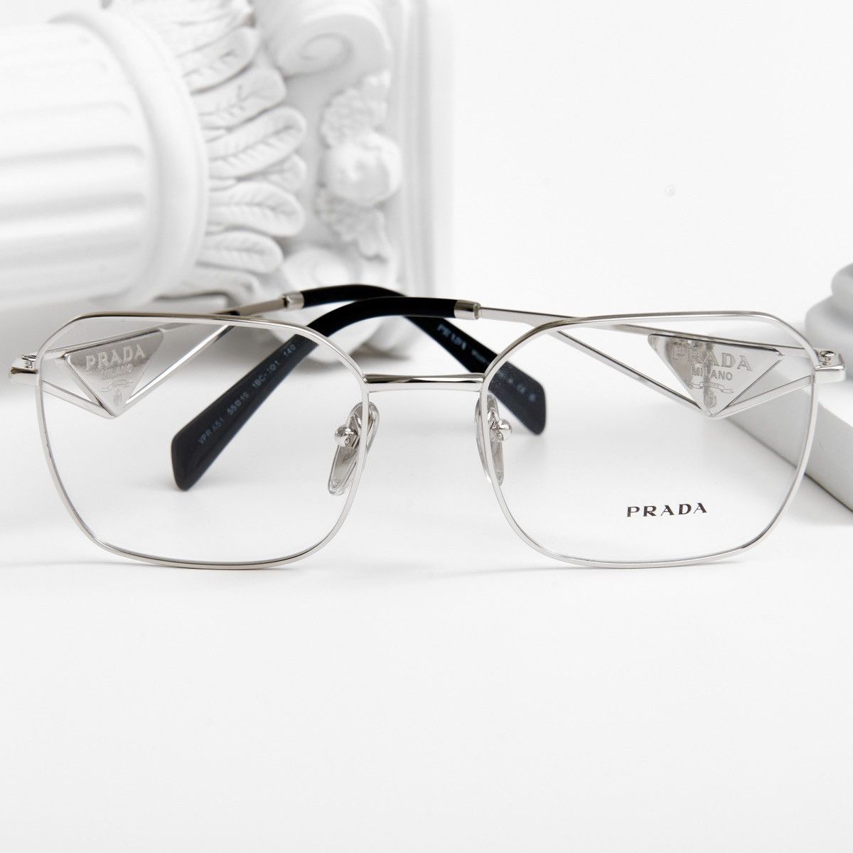 Prada PRADA 0PR A51V 1BC1O1 GLASSES Size ONE SIZE - 6 Thumbnail