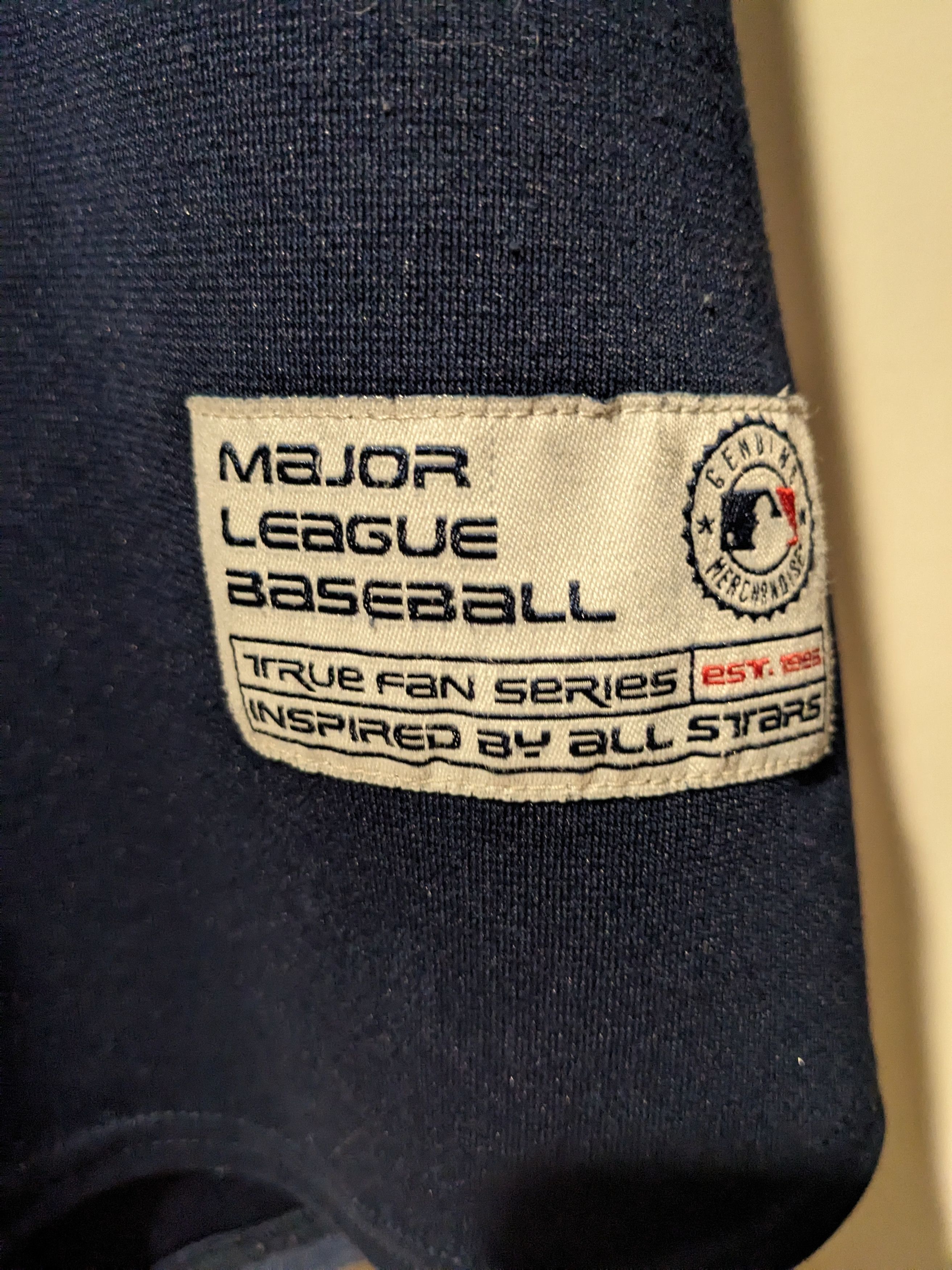 MLB × New York Yankees × Vintage Vintage 90s New York Yankees MLB Baseball Blue Large Jersey Size US L / EU 52-54 / 3 - 4 Thumbnail