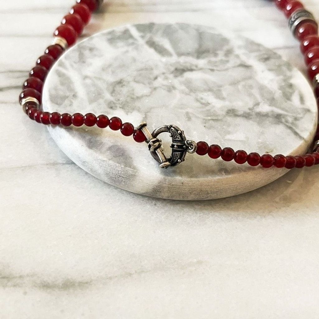 Jewelry Carnelian Gemstone Beaded Irish Mothers Knot Necklace Size ONE SIZE - 4 Thumbnail
