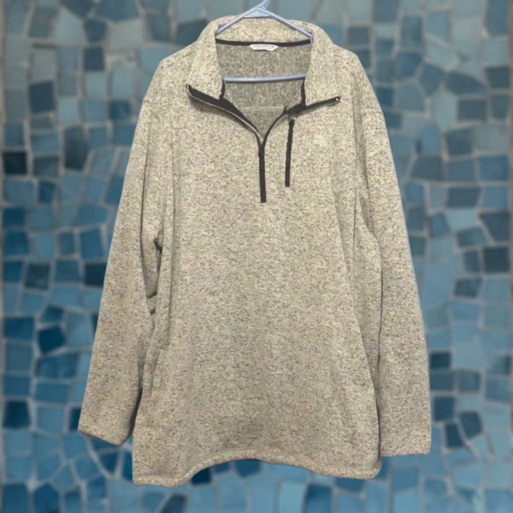Vintage Field & Stream Men's 3XT 1/2 Zip Fleece Sweatshirt Jacket Gray Big & Tall Size US XXL / EU 58 / 5 - 1 Thumbnail