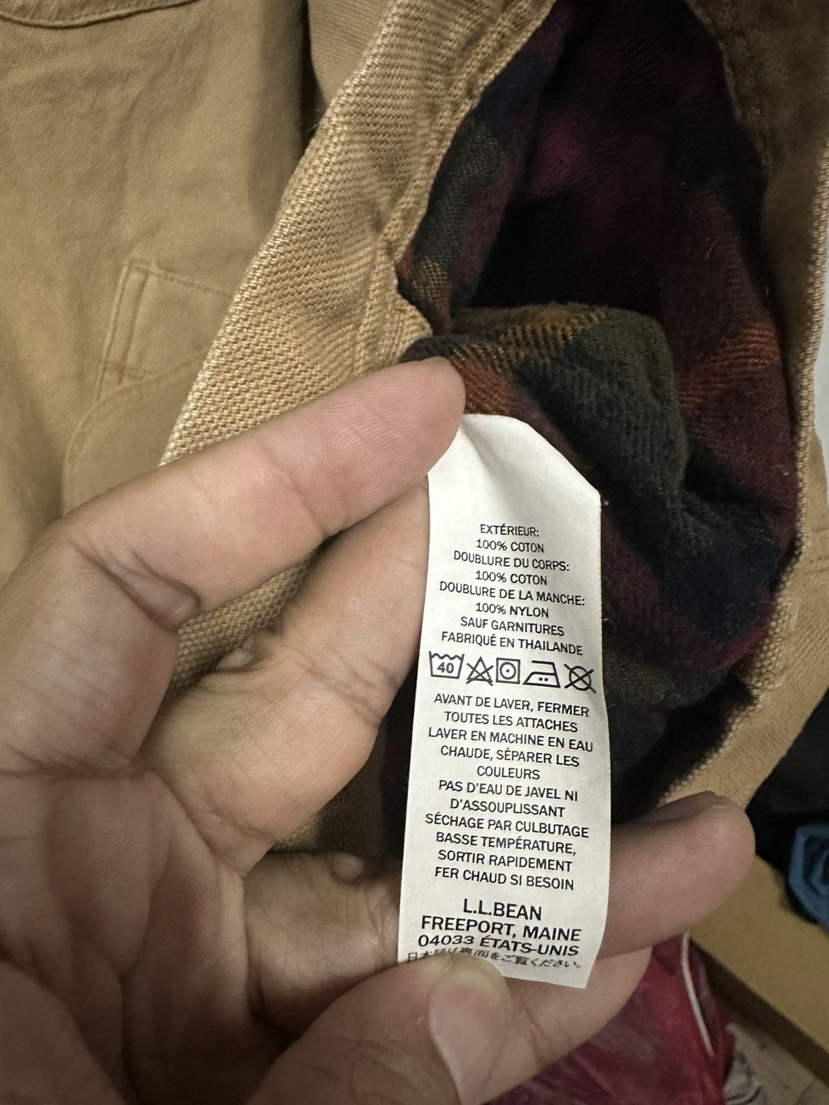 L.L. Bean Vintage L.L Bean Hunting Canvas Jacket Design Size US L / EU 52-54 / 3 - 9 Thumbnail