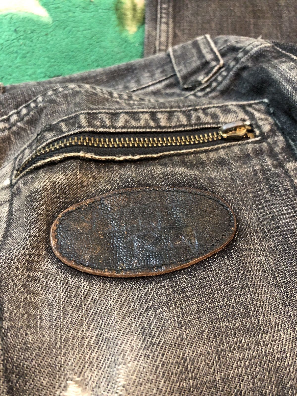 If Six Was Nine × Japanese Brand × Tornado Mart Jeans Lucky Rydy Knee Patch Tornado Mart Japan Black Color Size US 32 / EU 48 - 10 Thumbnail