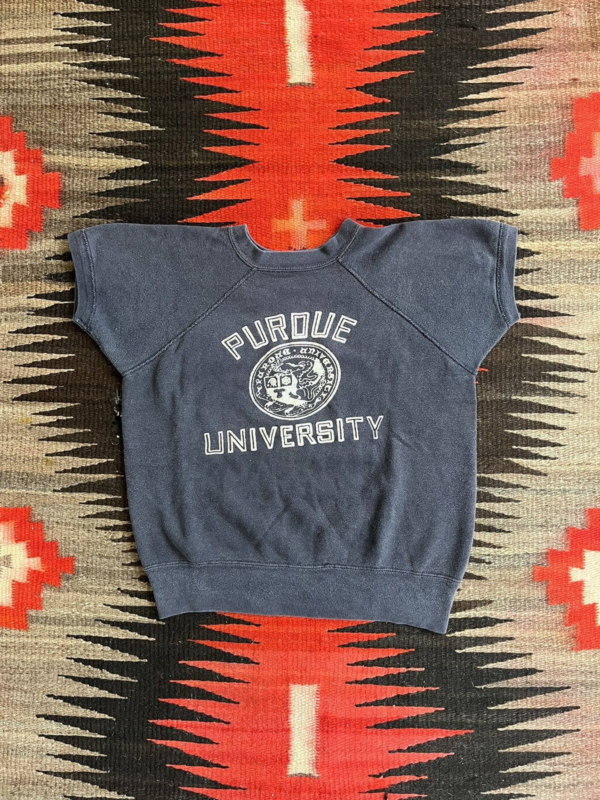 image of American College x Made In USA Vintage 60S Perdue Sweatshirt in Blue, Men's (Size Small)