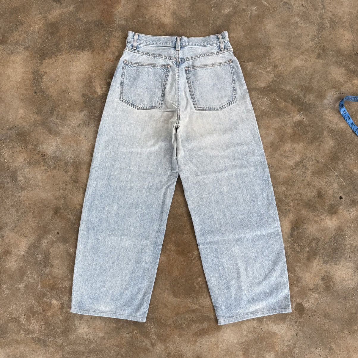 Japanese Brand VINTAGE JAPAN BAGGY STRAIGHT FADED JEAN DENIM PANTS Size US 29 - 2 Thumbnail