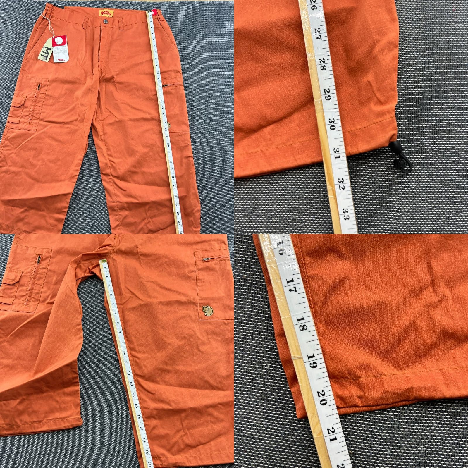 Vintage Fjällräven Barents Pro Womens Hiking Pants 52 Orange G-1000 Outdoor Hiking Trekking Pants Women XS? Size 38" / US 16 / IT 52 - 10 Thumbnail