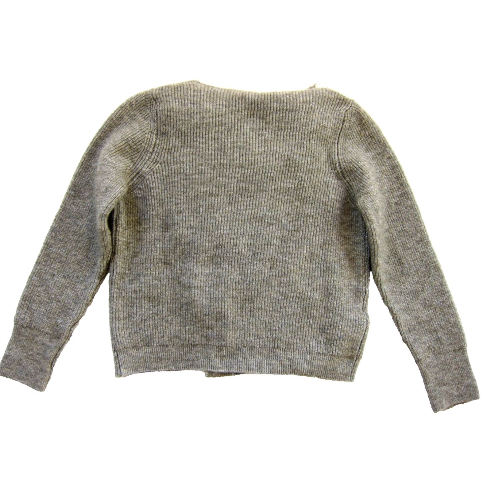 Vintage MNG Sweater Brown Knit Wool Blend Cable-Knit Button Crew Neck Long Sleeve Casual Medium Womens Size M / US 6-8 / IT 42-44 - 2 Thumbnail