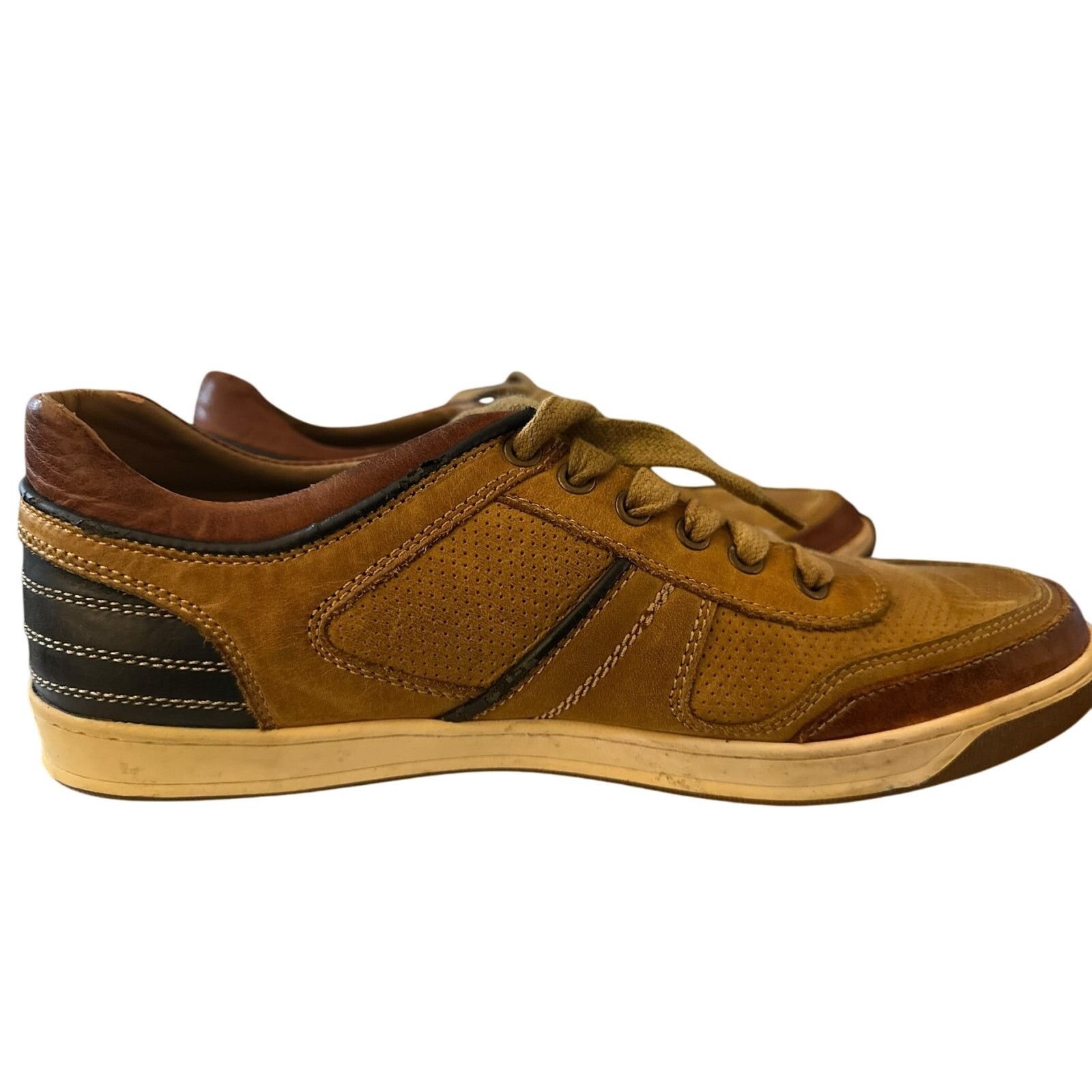 Steve Madden Steve Madden Men's Cantor Fashion Sneaker, Tan Leather, 10 Size US 10 / EU 43 - 1 Thumbnail