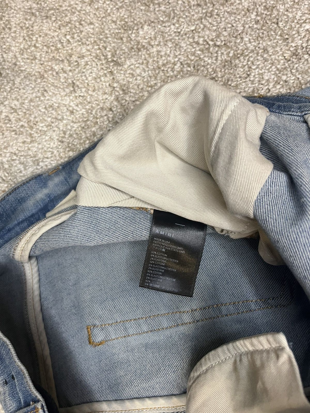 Amiri Amiri Crystal Painter Jeans Size US 33 - 7 Thumbnail