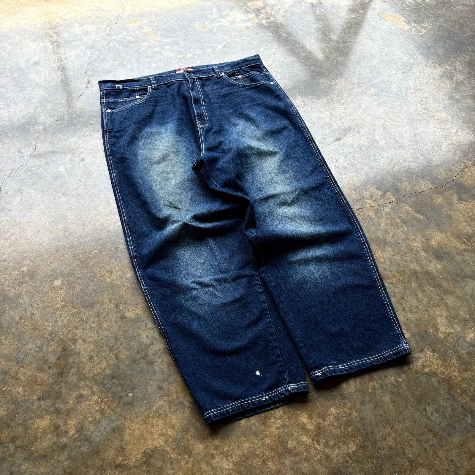 Southpole Super Baggy Evolution Wide Leg Blue Jeans Size US 42 / EU 58 - 3 Thumbnail