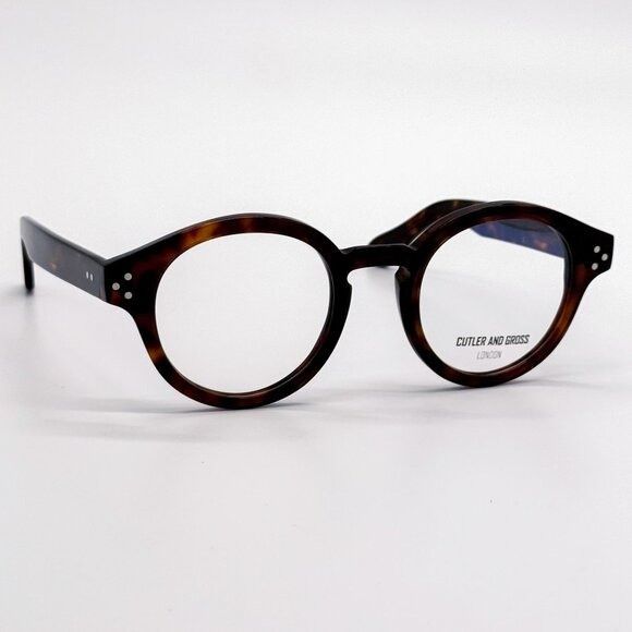 Cutler and Gross NEW CUTLER AND GROSS EYEGLASSES CG1291V2 002 HAVANA UNISEX Size ONE SIZE - 2 Thumbnail