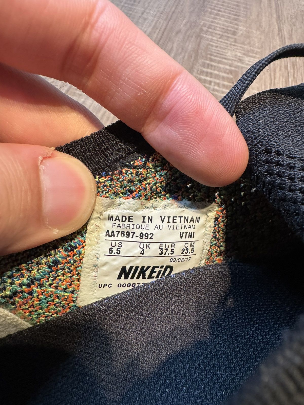 Nike Nike Air VaporMax iD Air Max Day 2017 Women’s Size 6.5 Shoes Size US 6.5 / IT 36.5 - 8 Thumbnail
