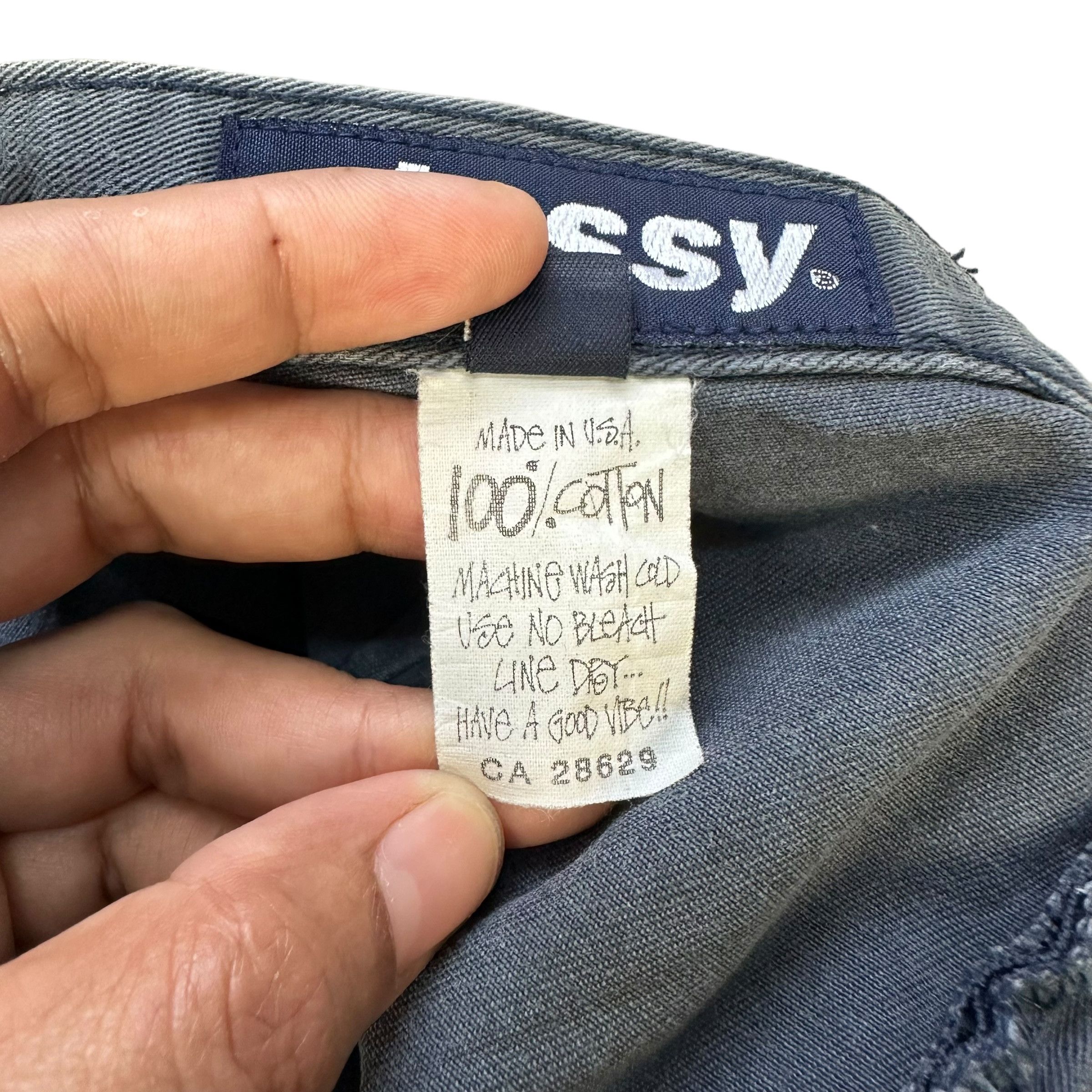 Stussy 90’s STUSSY Made in Usa Faded Gray Mini Skirt #A44-1027 Size 24" / US 00 / IT 34 - 4 Thumbnail