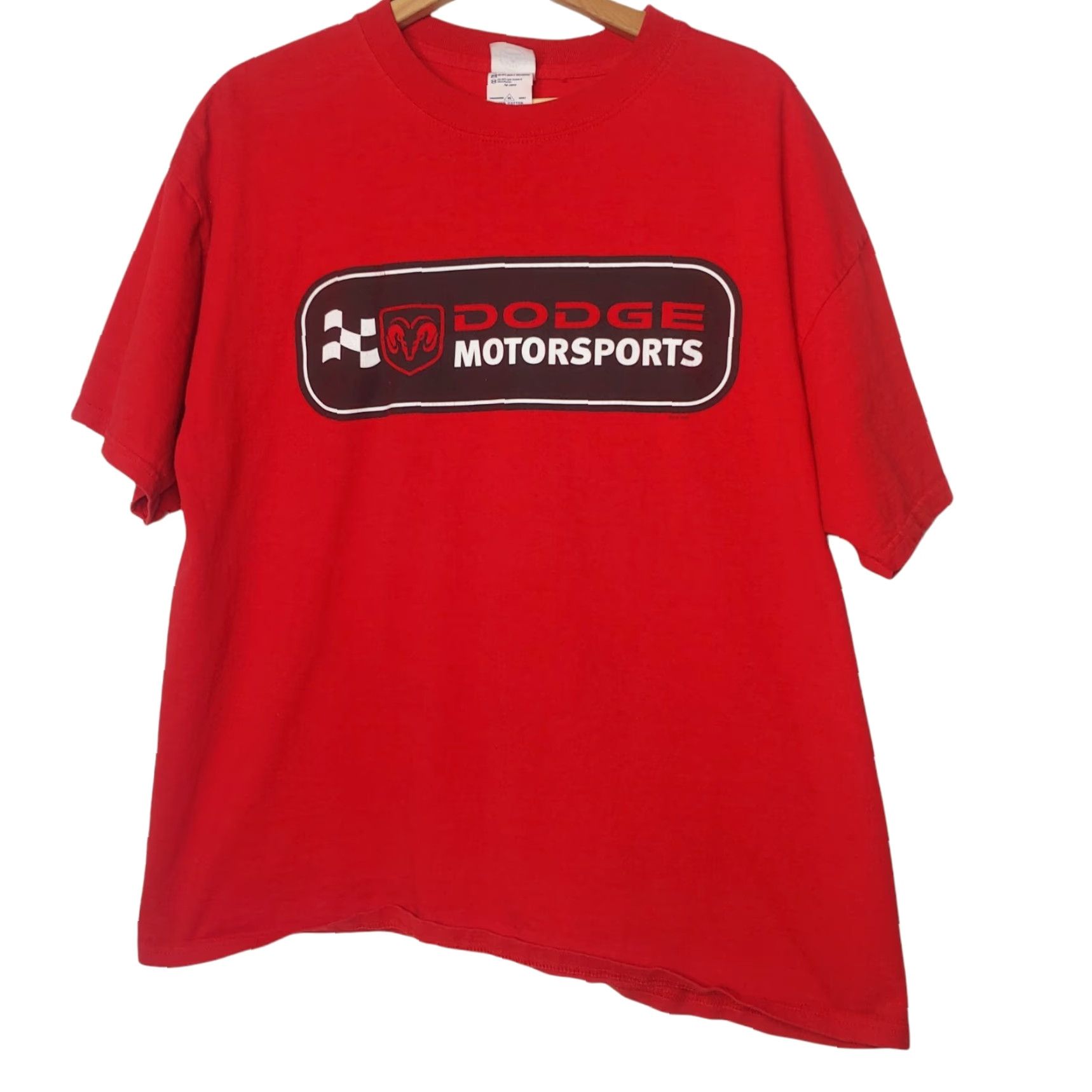Logo 7 VINTAGE Dodge Motorsports T-Shirt Men XL Red Auto Racing Race Car Short Sleeve Crew Neck Logo Size US XL / EU 56 / 4 - 2 Thumbnail