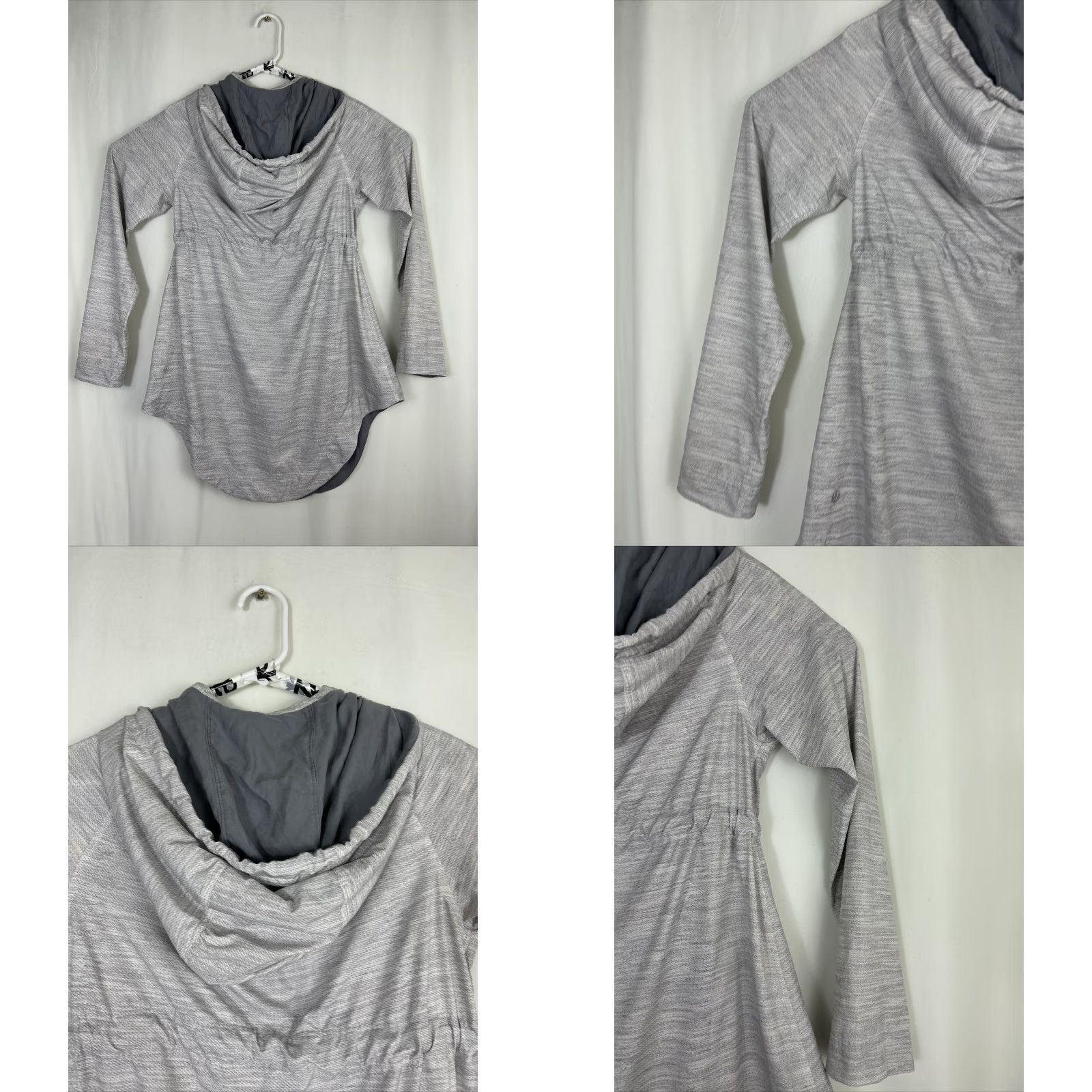 Lululemon Lululemon Womens Jacket Vitality Adirondack Zip Cinched Gray 4 Long Denim Polyester Shirt? Size S / US 4 / IT 40 - 9 Thumbnail