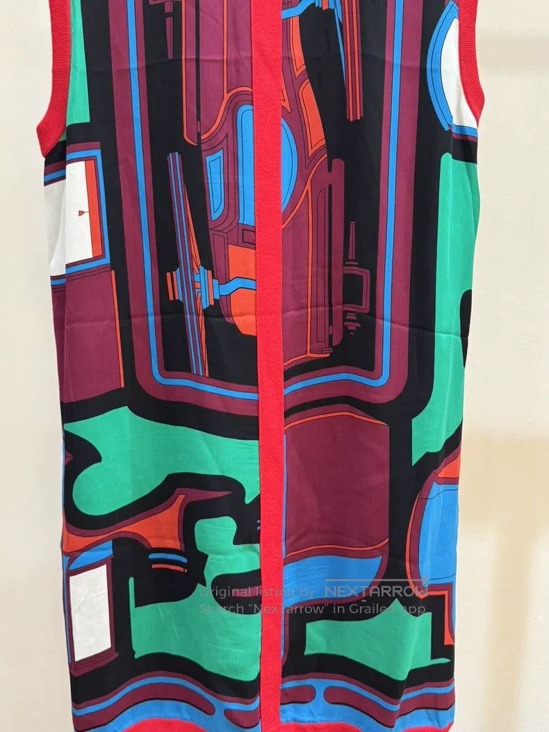 Hermes Hermes Colorblock Silk Dress Size XS / US 0-2 / IT 36-38 - 4 Thumbnail
