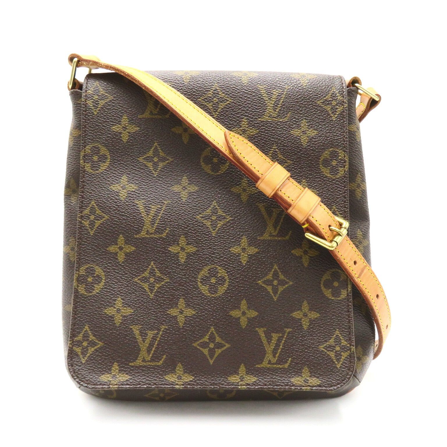 Louis Vuitton Louis Vuitton Musette Salsa Short Shoulder Bag Coated Canvas Monogram Brown Size ONE SIZE - 1 Thumbnail