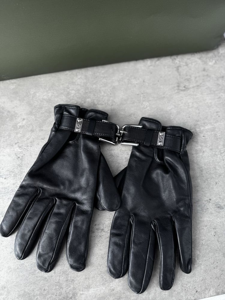 Dolce & Gabbana Dolce Gabbana Leather Gloves Metal Belt Size ONE SIZE - 2 Thumbnail