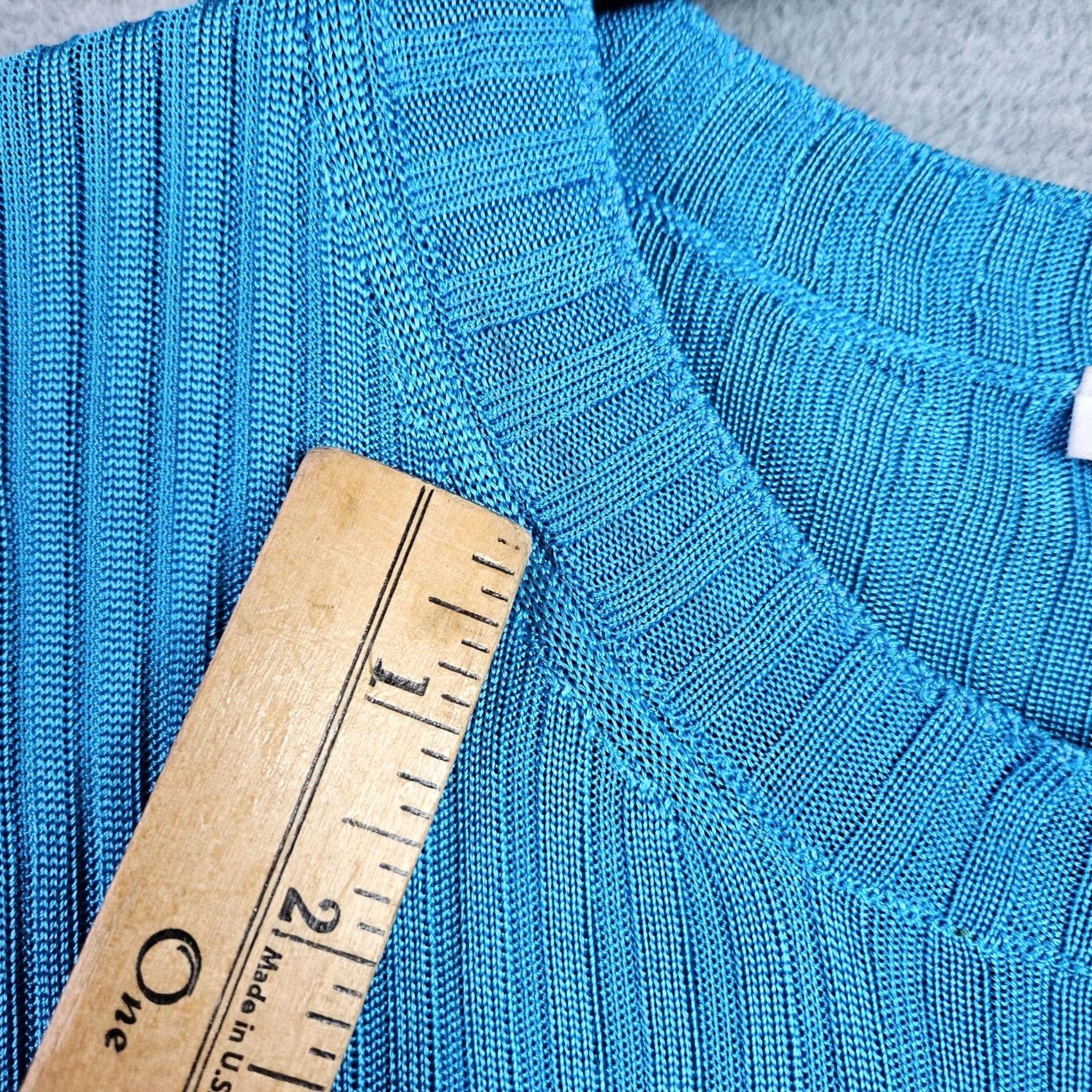 Hugo Boss HUGO BOSS Women Ribbed Sweater Size M Blue Long Sleeve Stretch Knit Slim Fit Pullover Knitted Knit Crew Neck All Seasons Modern Women Size M / US 6-8 / IT 42-44 - 6 Thumbnail