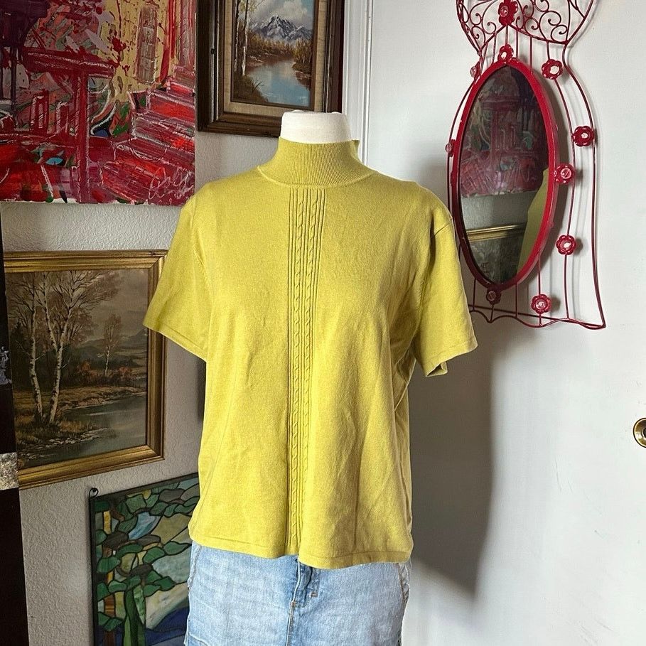 Other jones wear green knit turtleneck top Size XL / US 12-14 / IT 48-50 - 1 Thumbnail