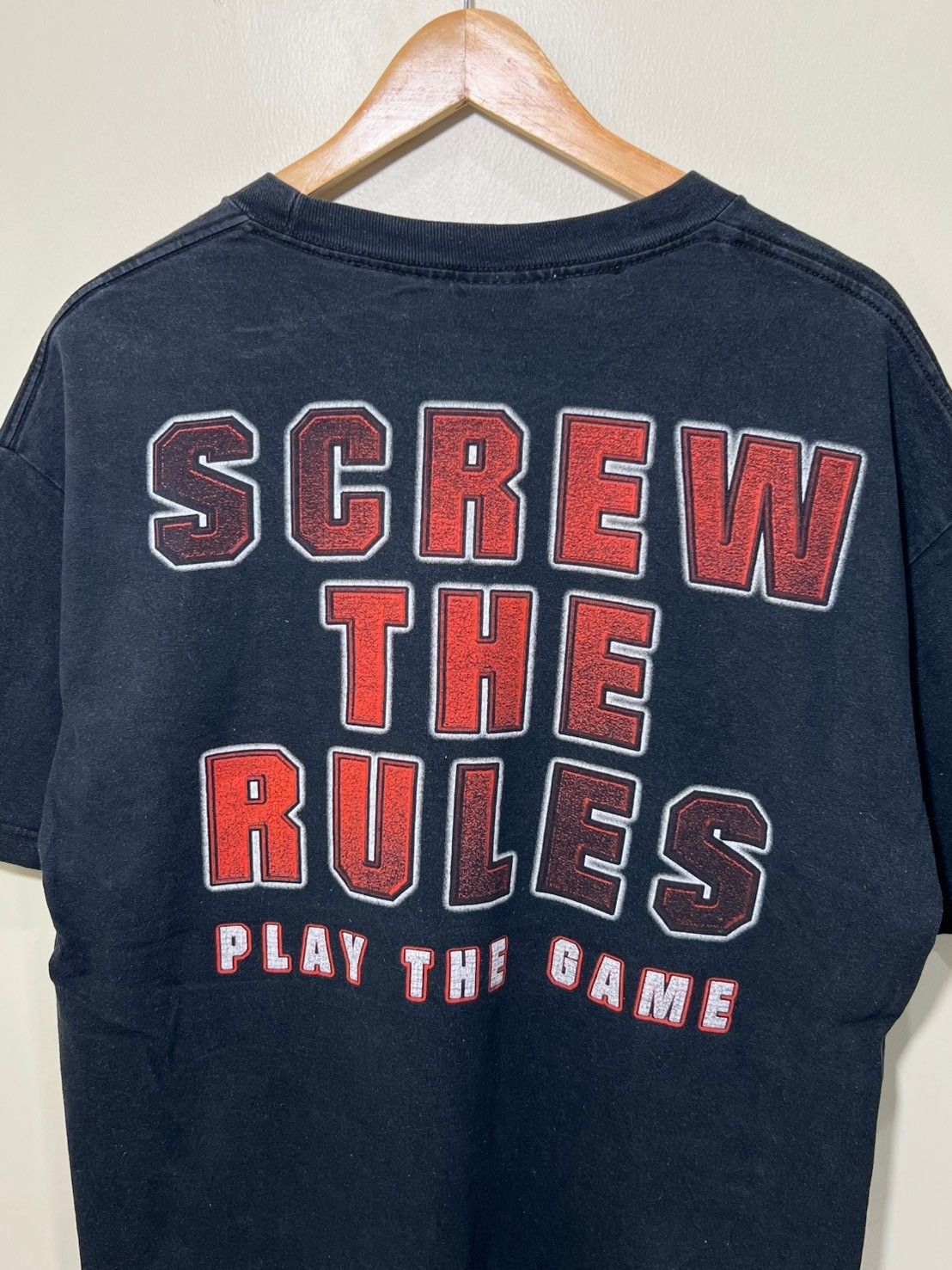 Vintage × WCW/nWo × WWE Vintage 2002's Triple H WWE Screw The Rules shirt bnz01 Size US L / EU 52-54 / 3 - 4 Thumbnail