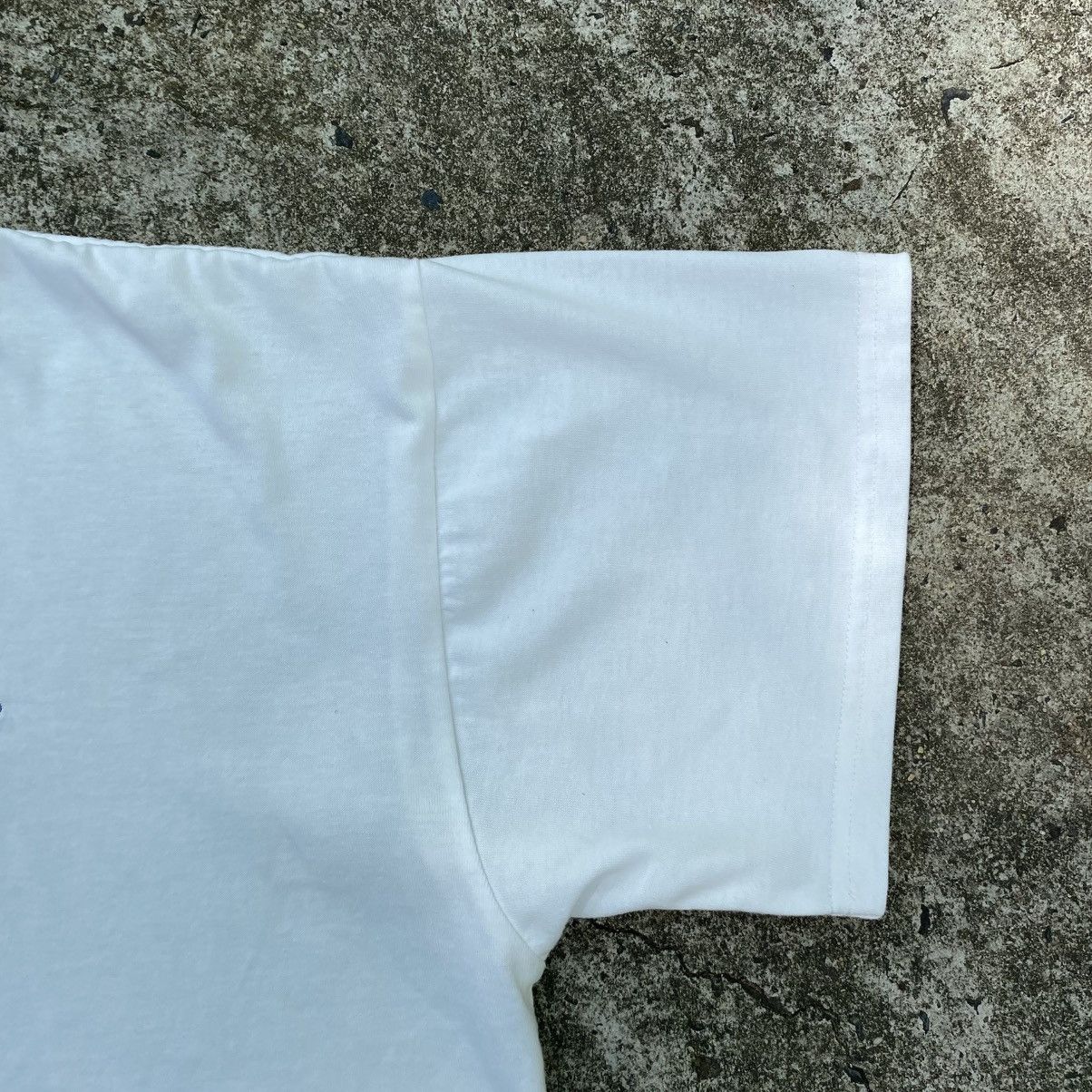 Designer × Vintage PES White Tee with Blue Logo Embroidery & Graphic Back Print Size US XXL / EU 58 / 5 - 17 Thumbnail