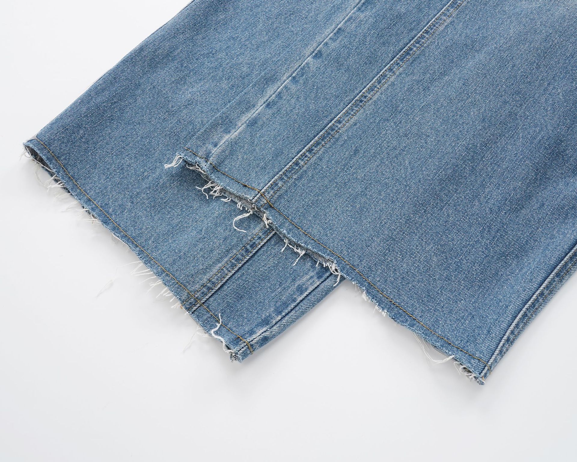 Japanese Brand × Jean High Street Washed Loose Wide Leg Scimitar Jeans Size US 32 / EU 48 - 4 Thumbnail