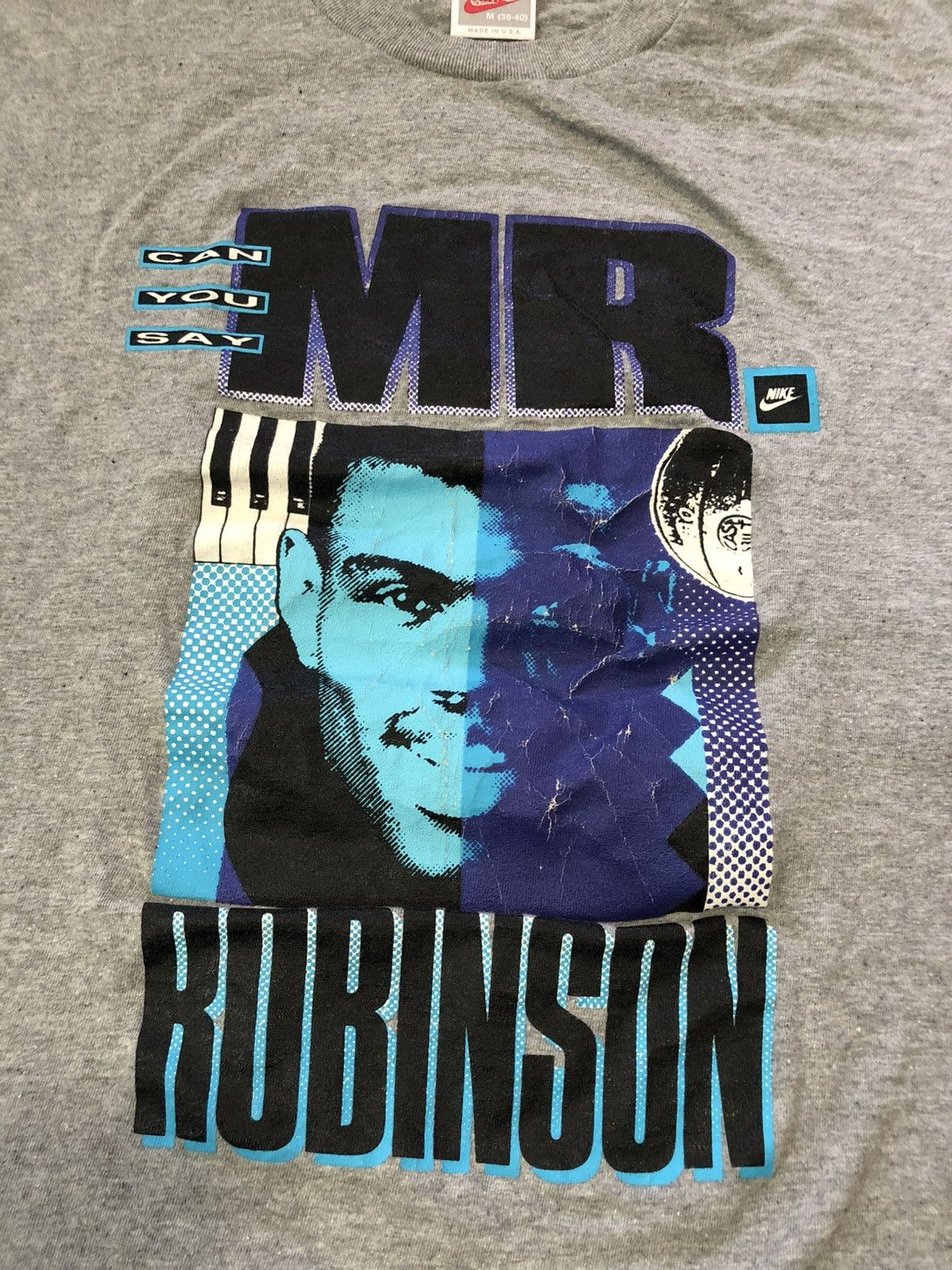 Nike × Vintage Vintage 90’s Nike NBA Mr Robinson tee Size US M / EU 48-50 / 2 - 3 Thumbnail