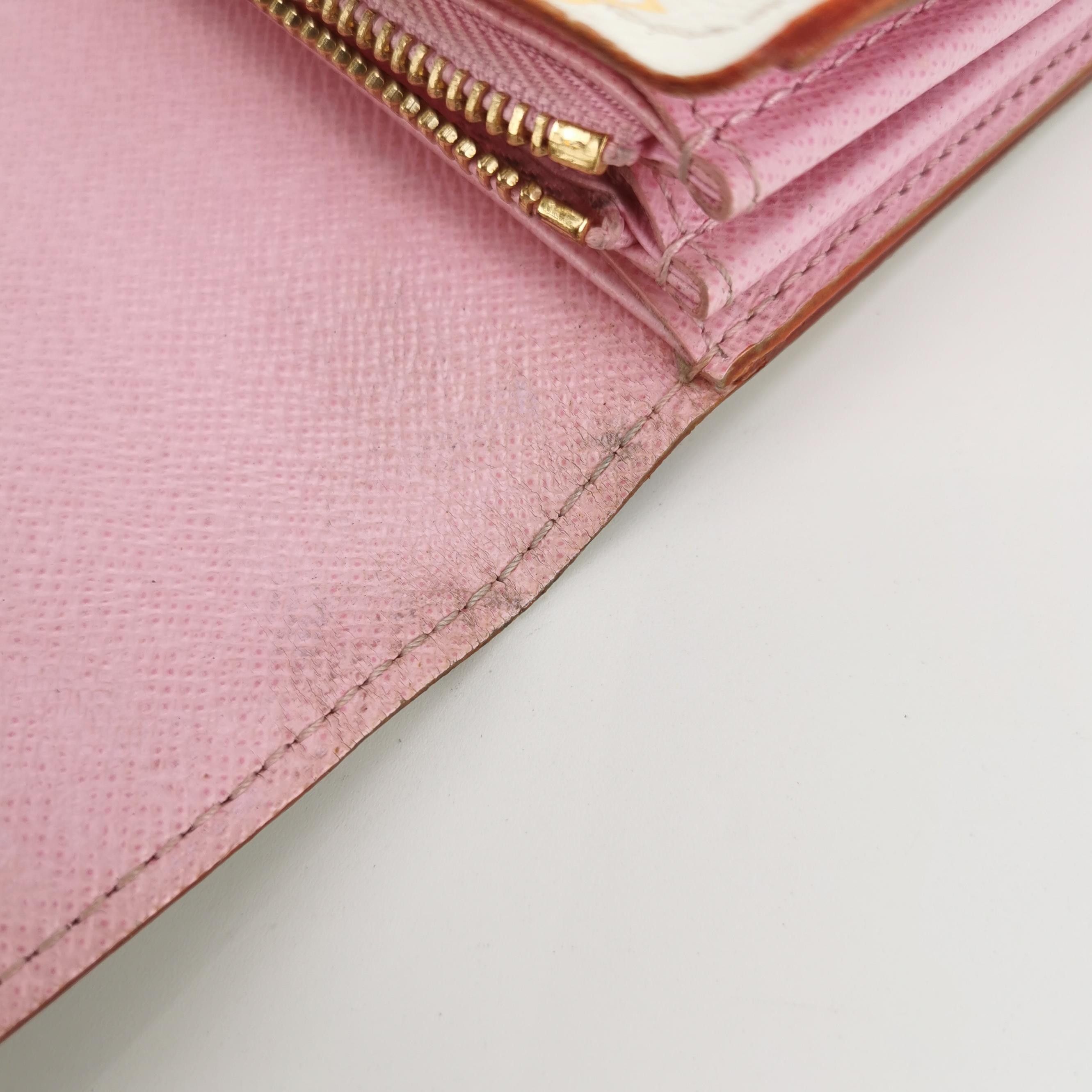 Louis Vuitton Louis Vuitton (LV) White Tricolor Snap Button Flap Long Wal Size ONE SIZE - 4 Thumbnail