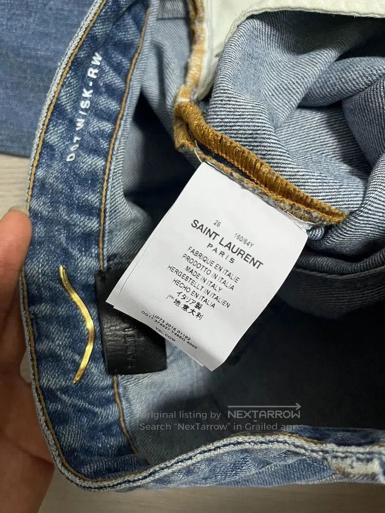 Yves Saint Laurent YSL Denim Pants New. Size US 26 / EU 42 - 2 Thumbnail