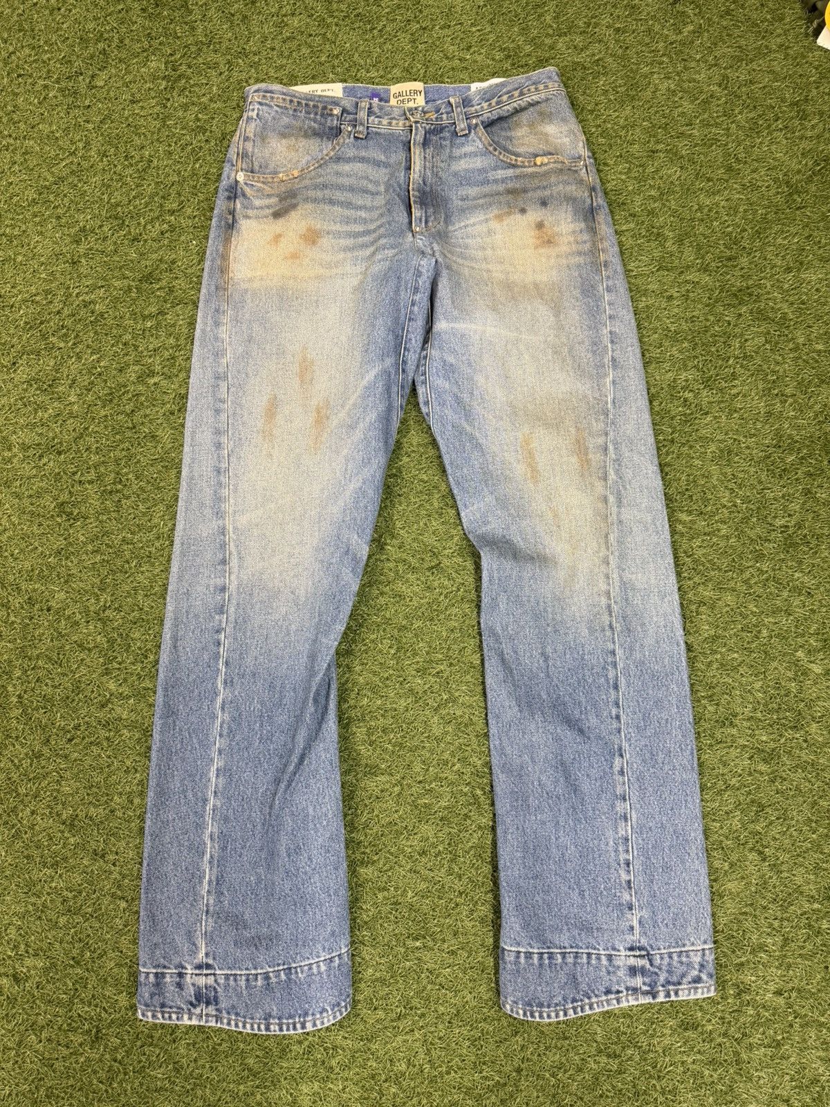 Gallery Dept. Gallery Dept Straight Leg Distressed Jeans Size US 34 / EU 50 - 1 Thumbnail