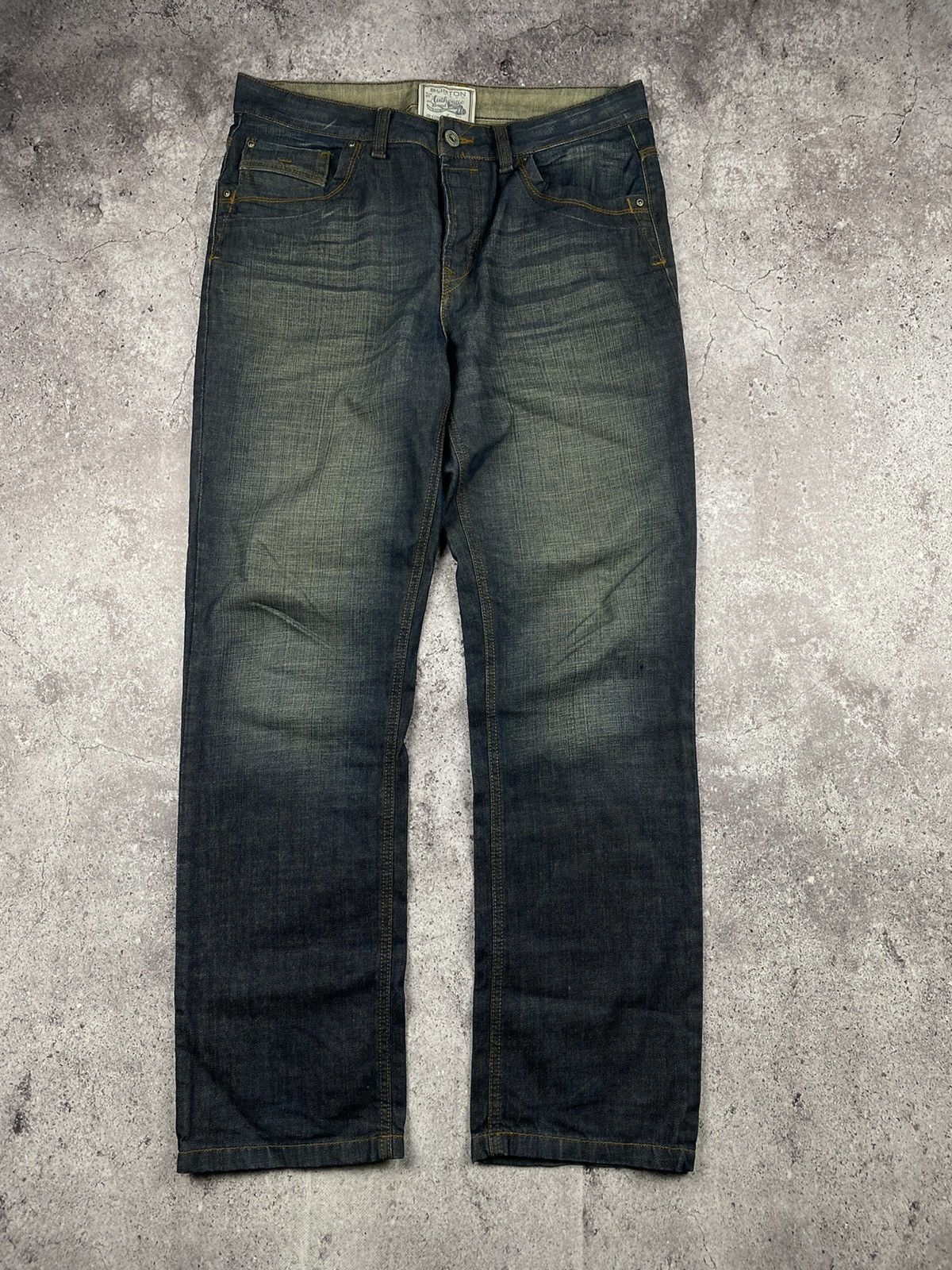 Japanese Brand × Jun Takahashi RIPPED DISTRESS BLACK FADED BAGGY UNIQLO JAPAN DENIM PANTS Size US 34 / EU 50 - 1 Thumbnail