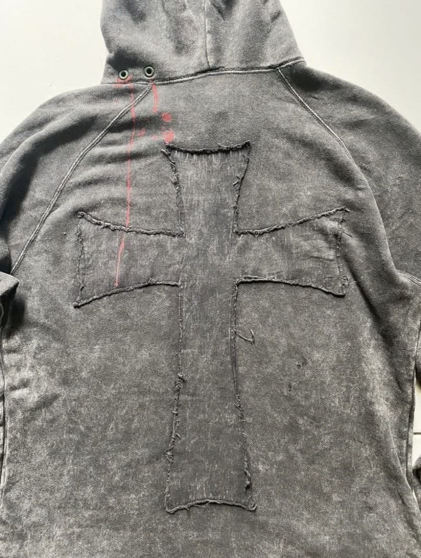 PPFM Vintage PPFM BISTRITA DRACULA BITE distressed cross hoodie Size US M / EU 48-50 / 2 - 1 Thumbnail