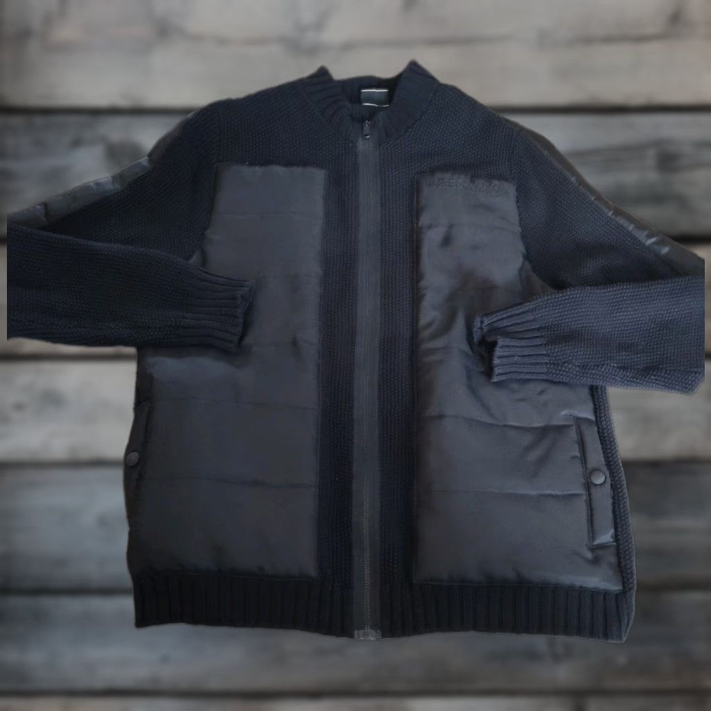 Harley Davidson VINTAGE Harley Davidson Sweater Full Zip Men’s L Black Casual Motorcycle 90s Size US L / EU 52-54 / 3 - 1 Thumbnail