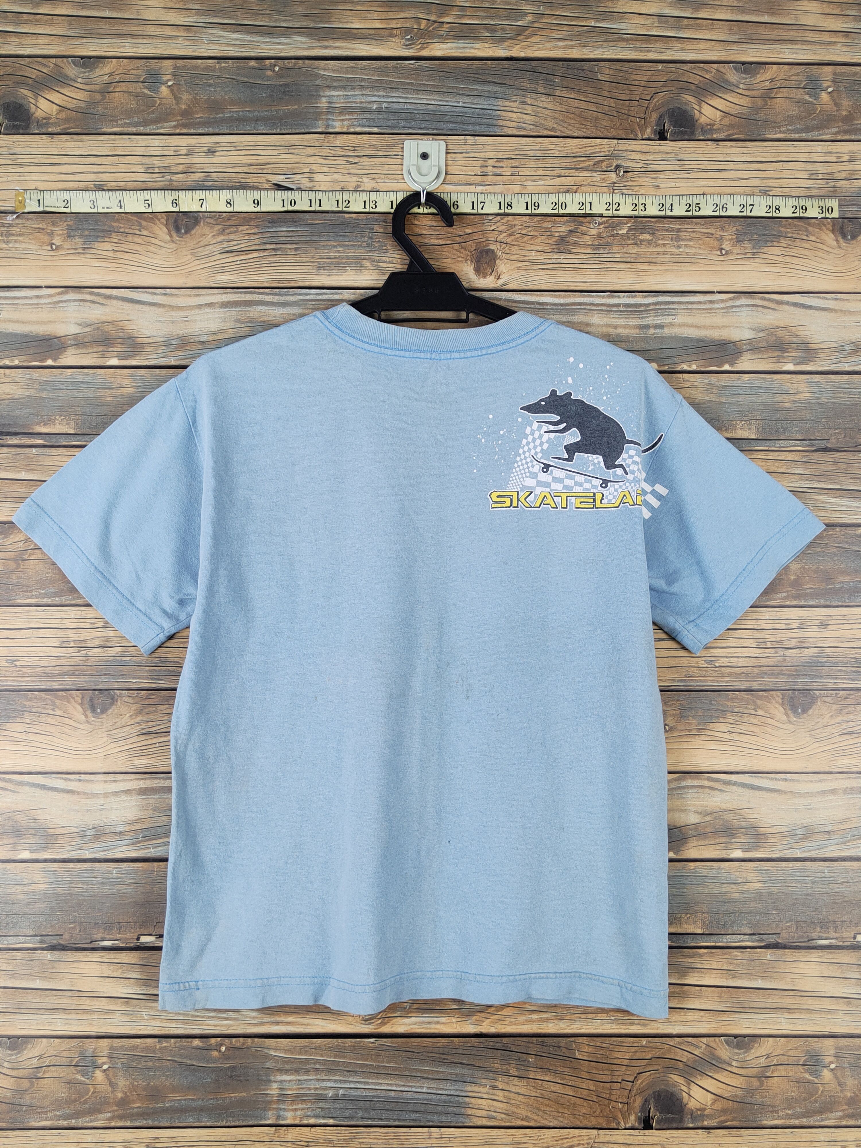 Think Skateboards Skate Lab skull Blue Short Sleeve T-shirts #W1922 Size US M / EU 48-50 / 2 - 9 Thumbnail