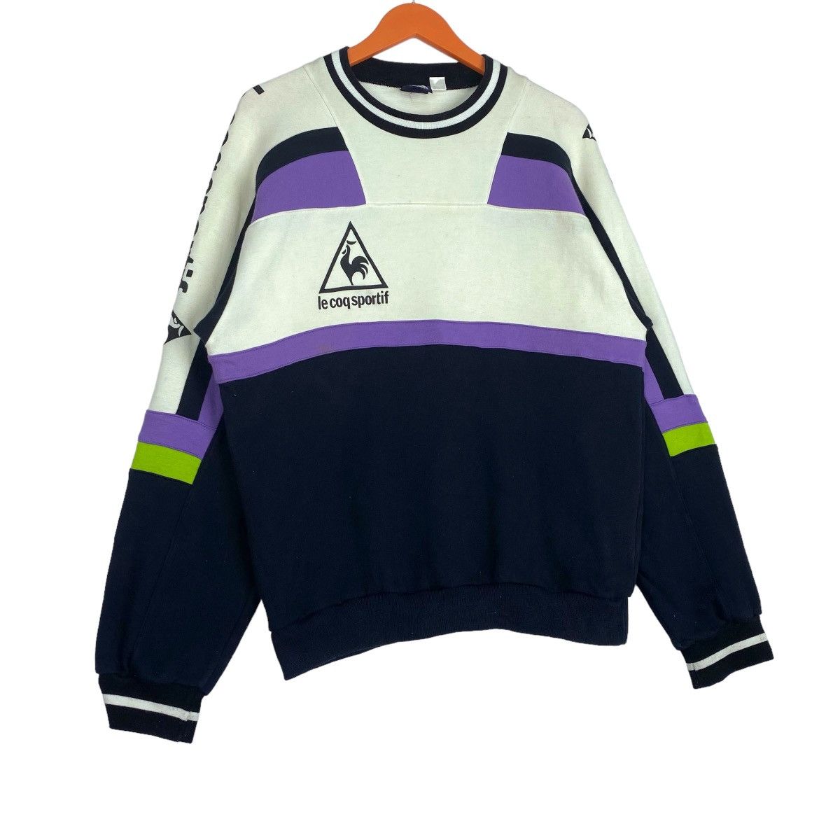 Designer × Vintage Le Co Sportif Sweatshirt Crewneck Pull Over Jumper Size US L / EU 52-54 / 3 - 4 Thumbnail