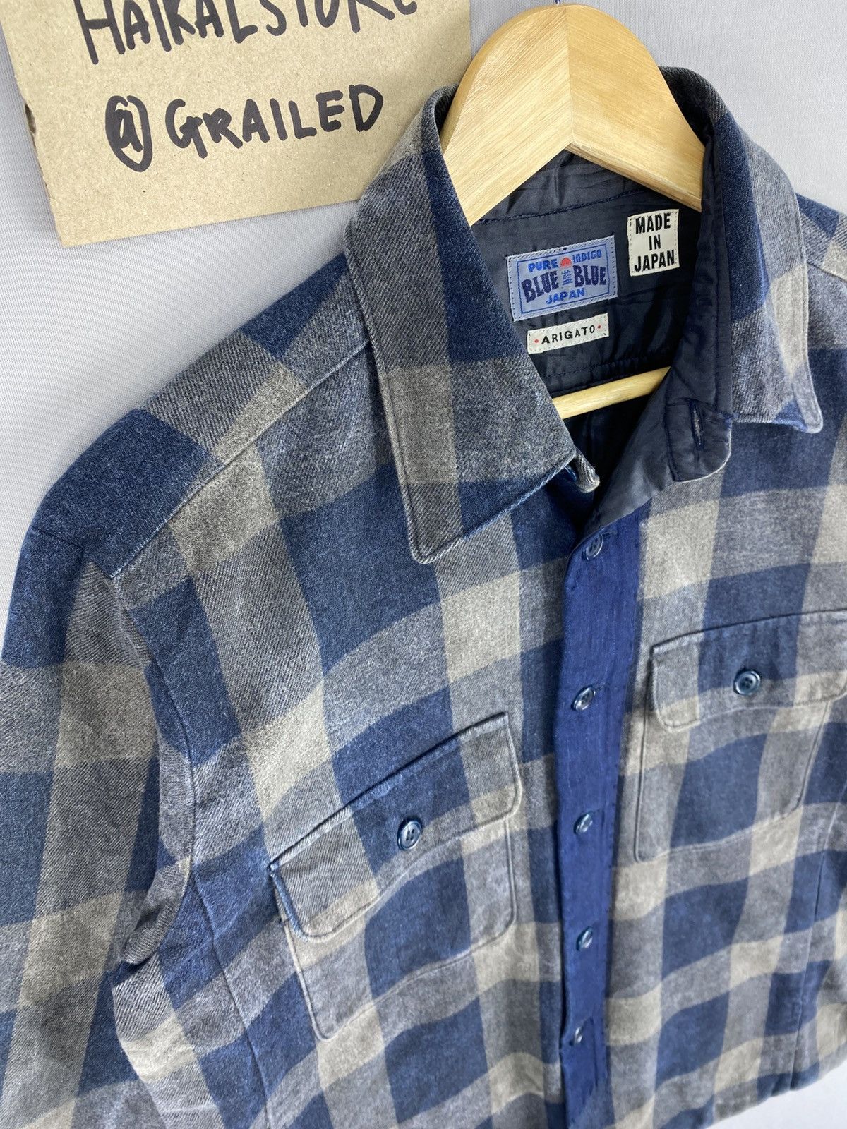 Blue Blue Japan Vintage Flannel Checkered By Blue Blue Japan Size US M / EU 48-50 / 2 - 2 Thumbnail