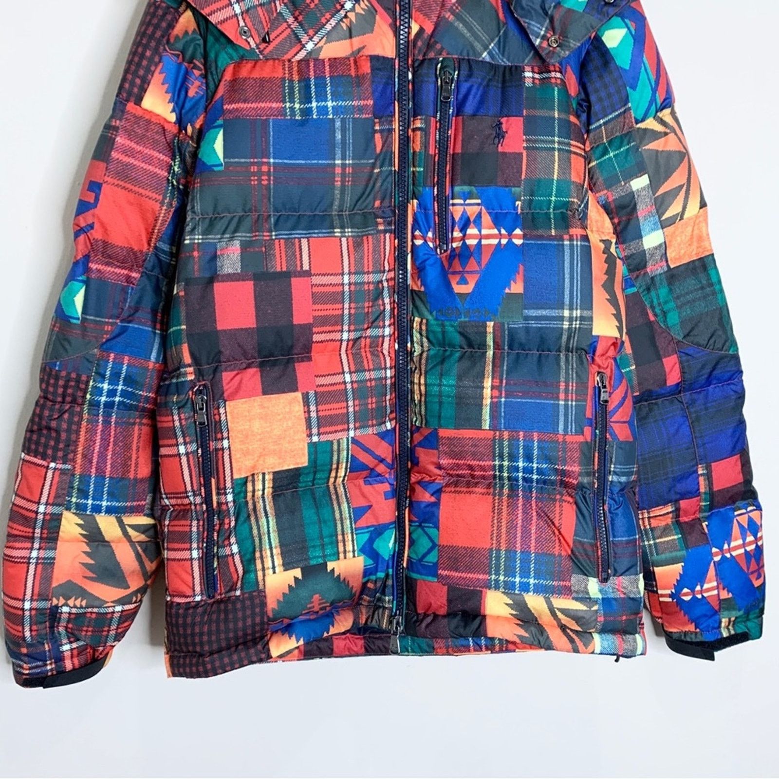 Polo Ralph Lauren Ralph Lauren Polo Patchwork Ripstop Down Puffer (Sz M) Plaid Size US M / EU 48-50 / 2 - 7 Thumbnail