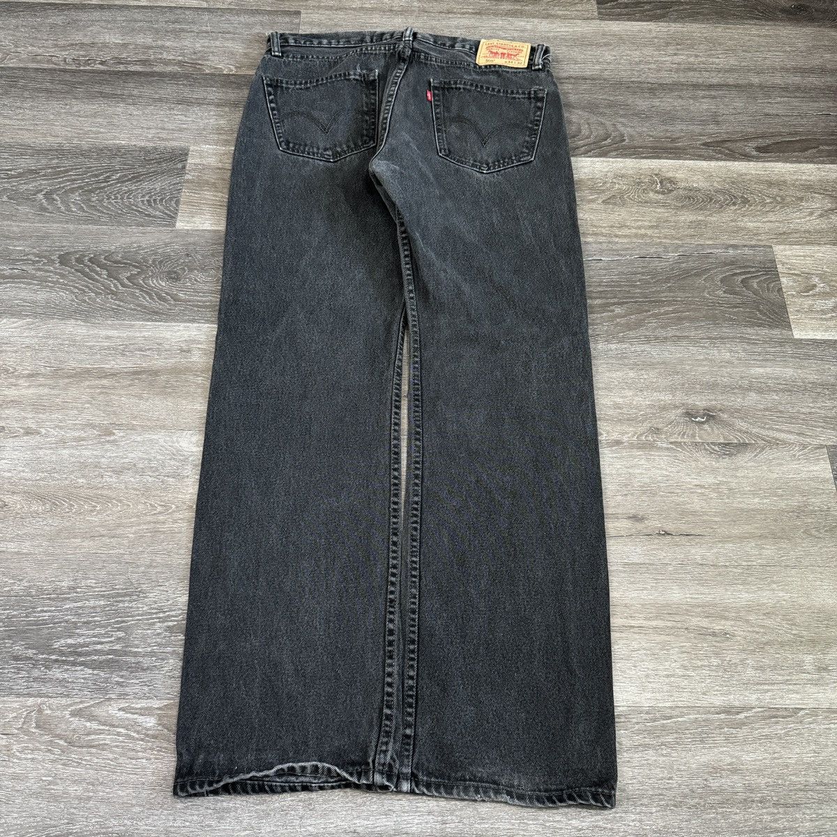 Levi's × StraightFaded × Vintage Vintage Y2K Levi’s 505 faded black wide leg jeans essential Size US 34 / EU 50 - 1 Thumbnail