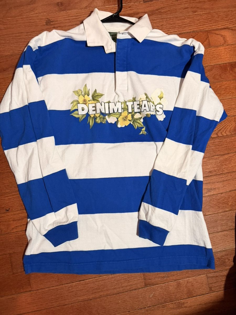 Denim Tears ラガーシャツ DENIM TEARS Denim Tears Rugby Shirt | Grailed
