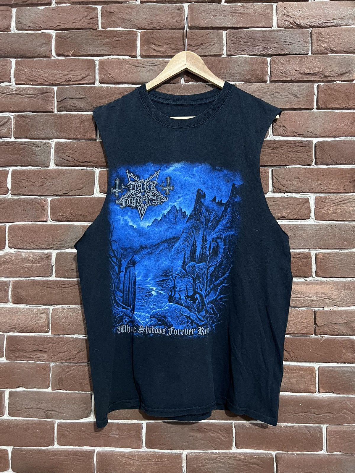Band Tees Rare Dark Funeral Where Shadows Black Metal Band Tee Tank Size US XL / EU 56 / 4 - 1 Thumbnail