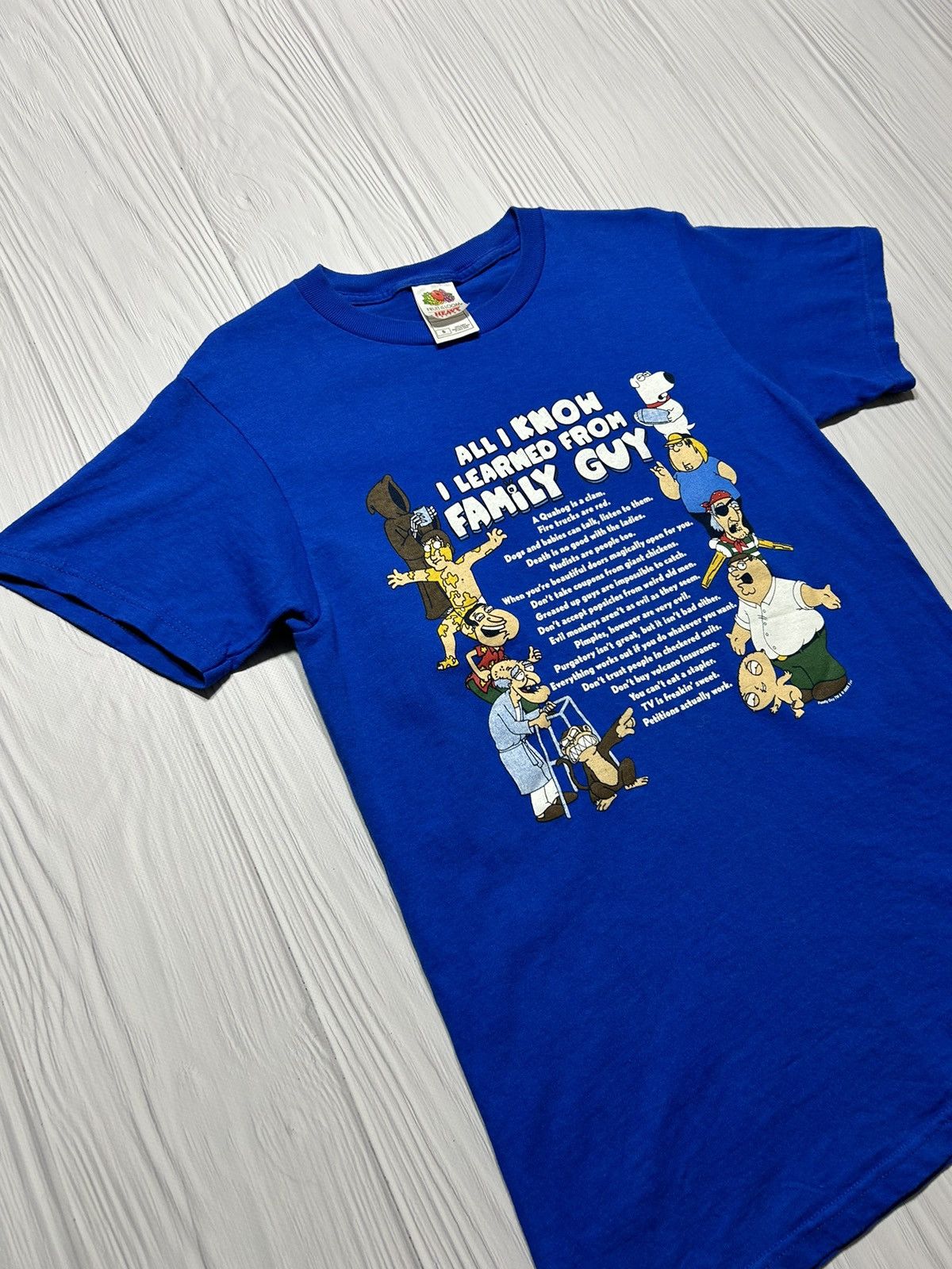 Vintage Vintage 2005 FAMILY GUY ALL I KNOW IS FROM FAMILY GUY TEE Size US S / EU 44-46 / 1 - 3 Thumbnail