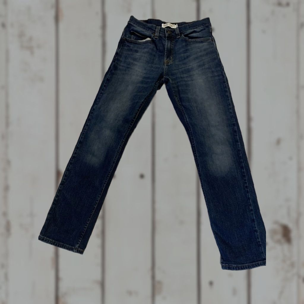 Vintage True Craft Athletic Jeans Mens Size 30x32 Blue Straight Fit Size US 30 / EU 46 - 1 Thumbnail