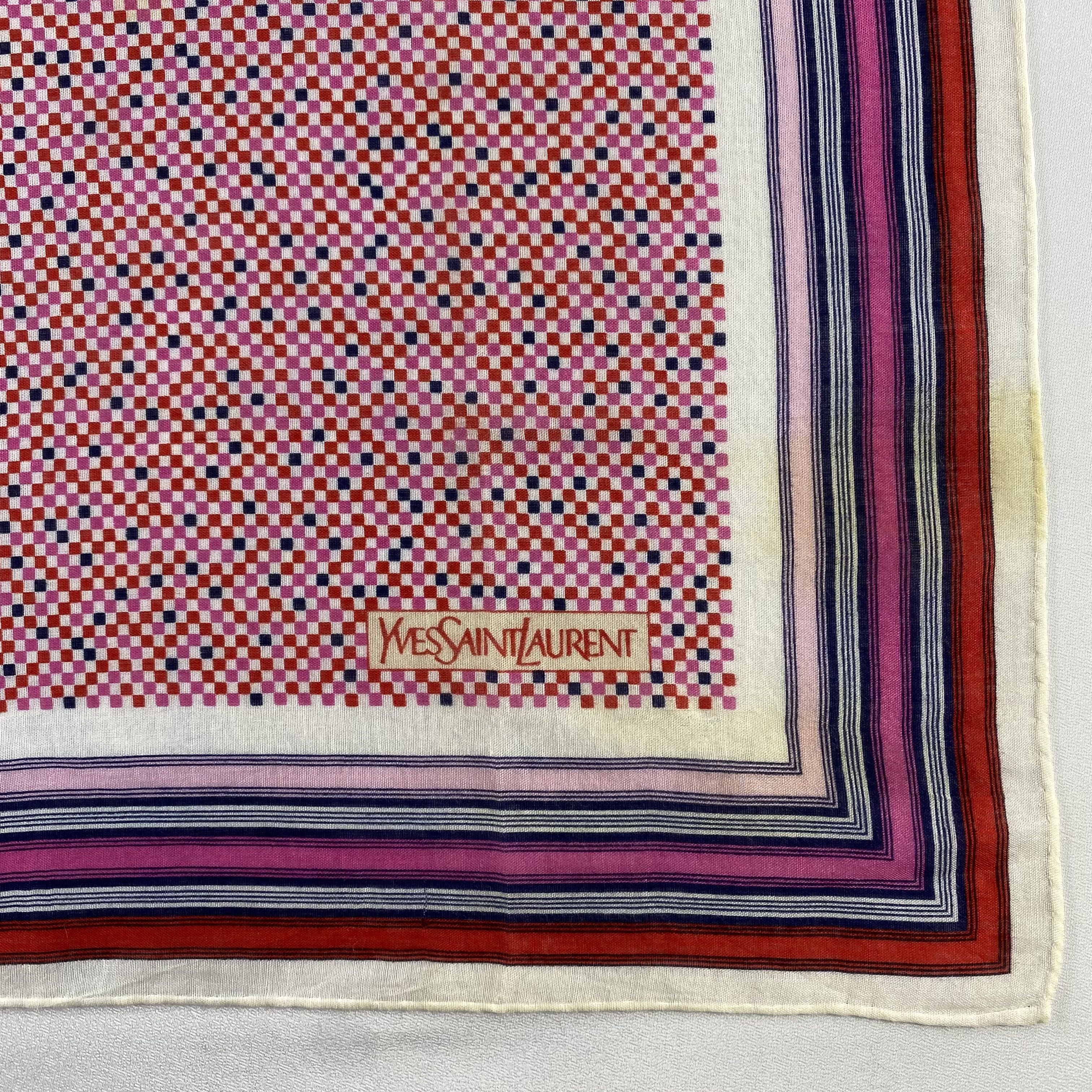 Vintage Yves Saint Laurent Handkerchief / Neckerchief-P1381 Size ONE SIZE - 3 Thumbnail