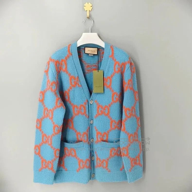 Gucci Gucci Logo Intarsia Button Knit Cardigan. Size US S / EU 44-46 / 1 - 1 Thumbnail