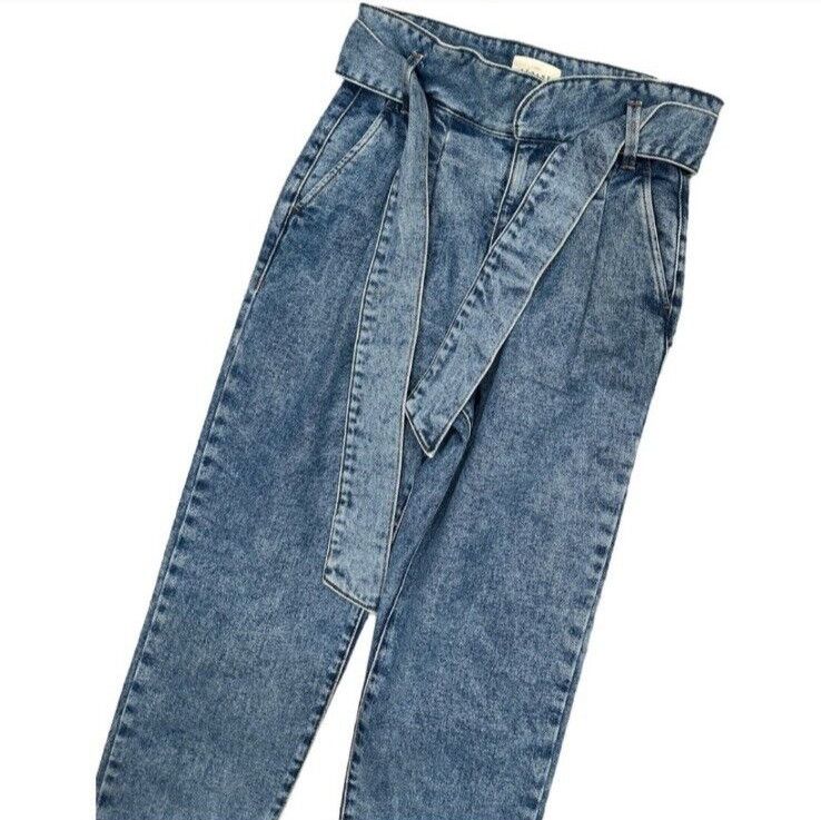 Sezane Sezane Alvin Slouchy High Rise Jeans in Light Vintage Washed Size 24" / US 00 / IT 34 - 3 Thumbnail