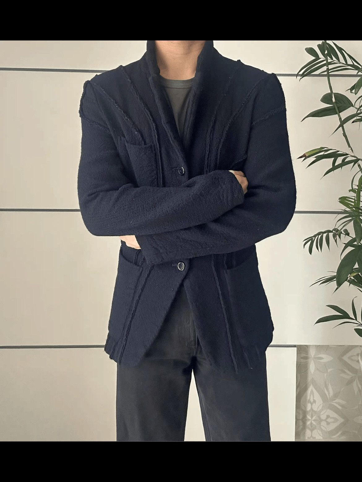 Comme des Garcons Homme Plus Comme Des Garcons Homme Plus 03AW Curve Blazer-2508 Size US S / EU 44-46 / 1 - 7 Thumbnail