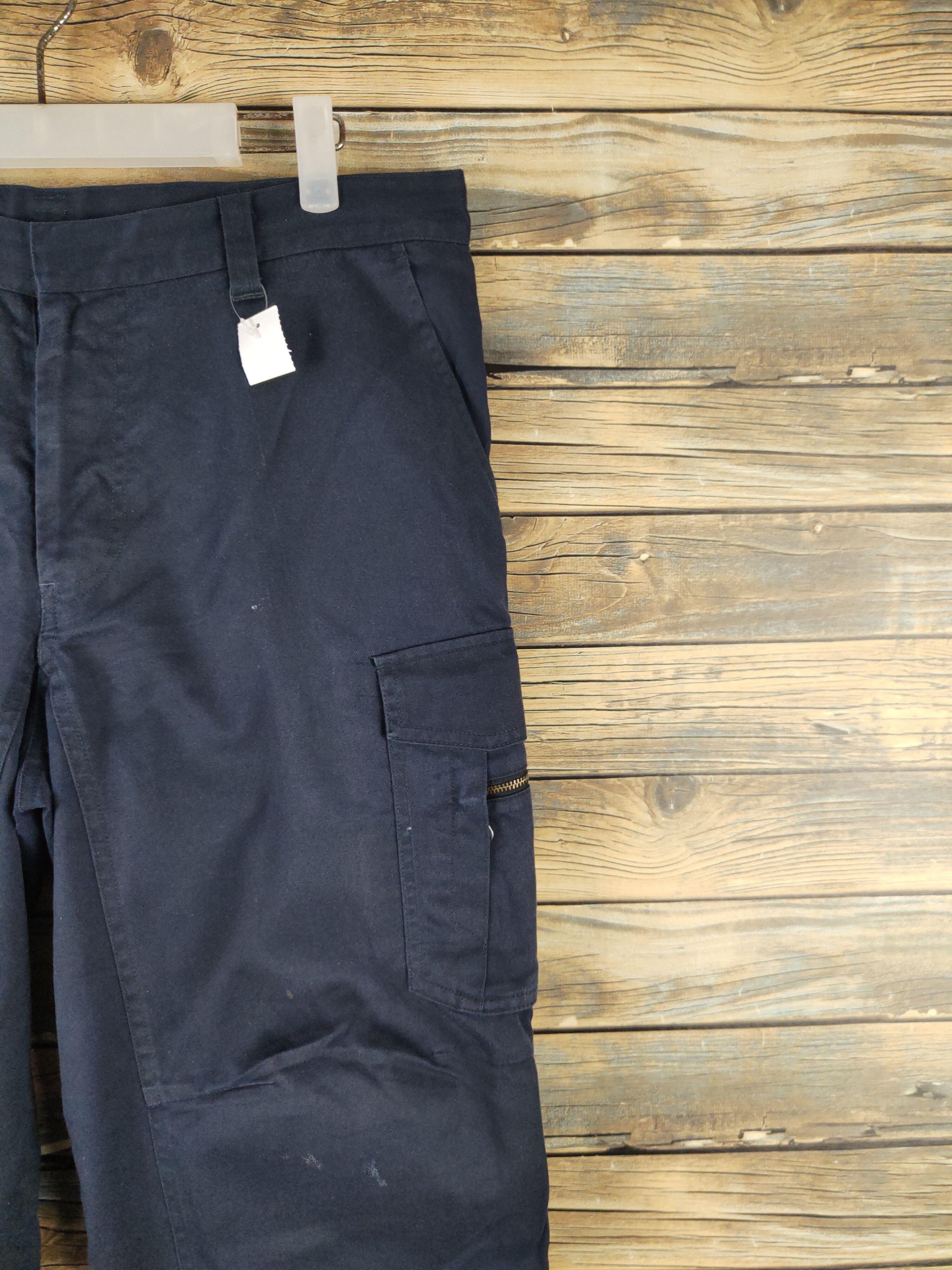 Japanese Brand DL Double X Action Navy Multipocket Cargo Pants #2369 Size US 34 / EU 50 - 5 Thumbnail