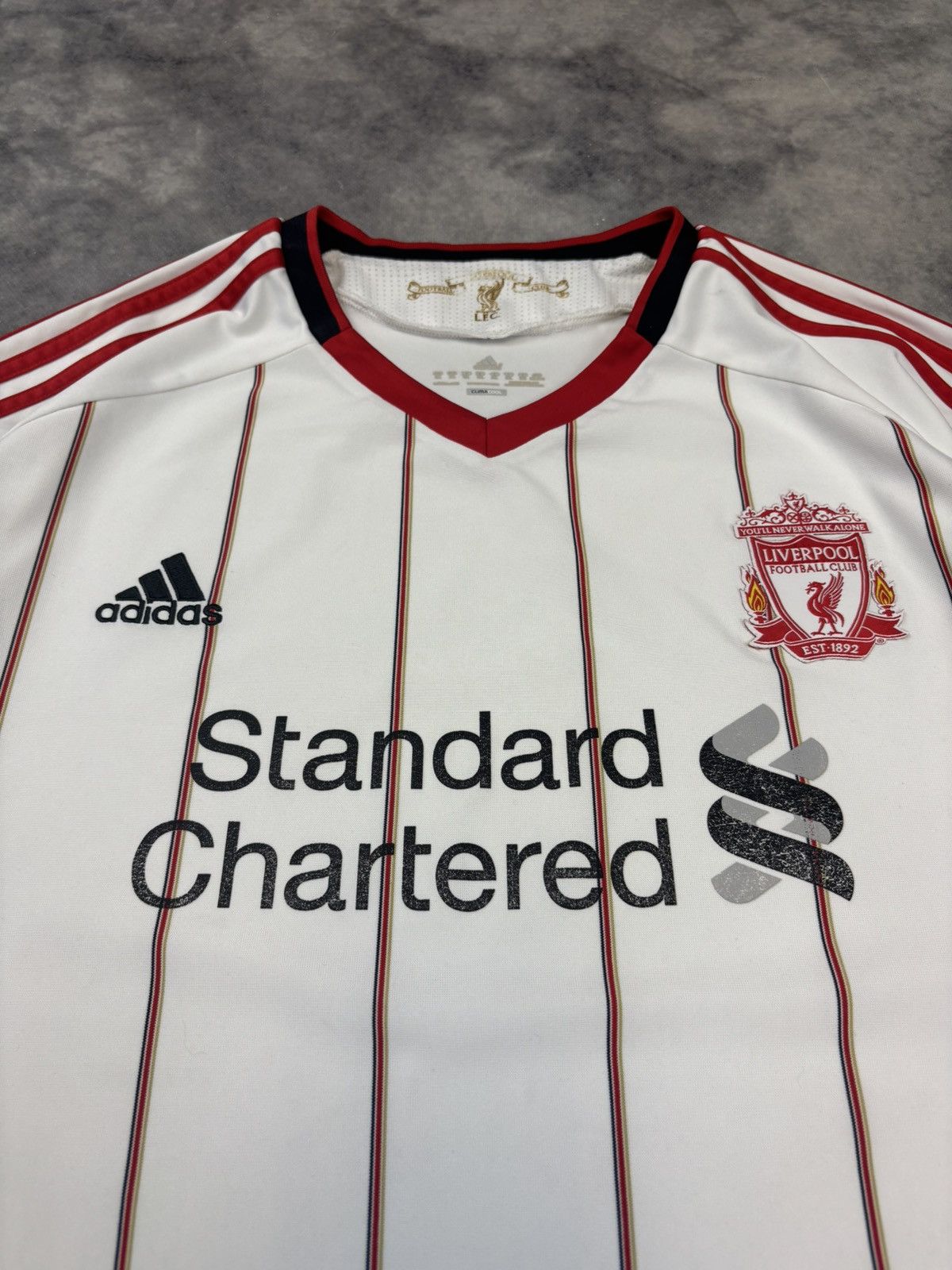 Adidas × Vintage Adidas Liverpool 2010 soccer jersey blokecore Streetwear Size US XXL / EU 58 / 5 - 2 Thumbnail