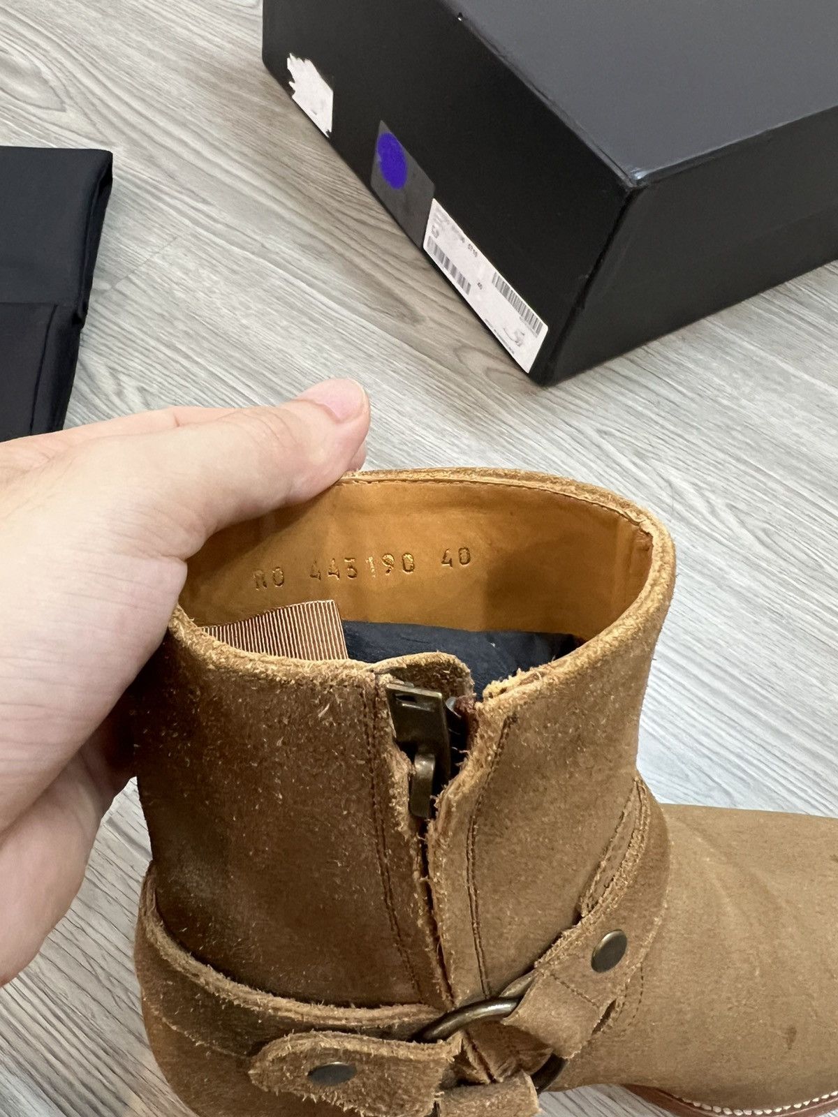 Saint Laurent Paris Saint Laurent Wyatt Harness Tobaco Boots Size US 7 / EU 40 - 9 Thumbnail