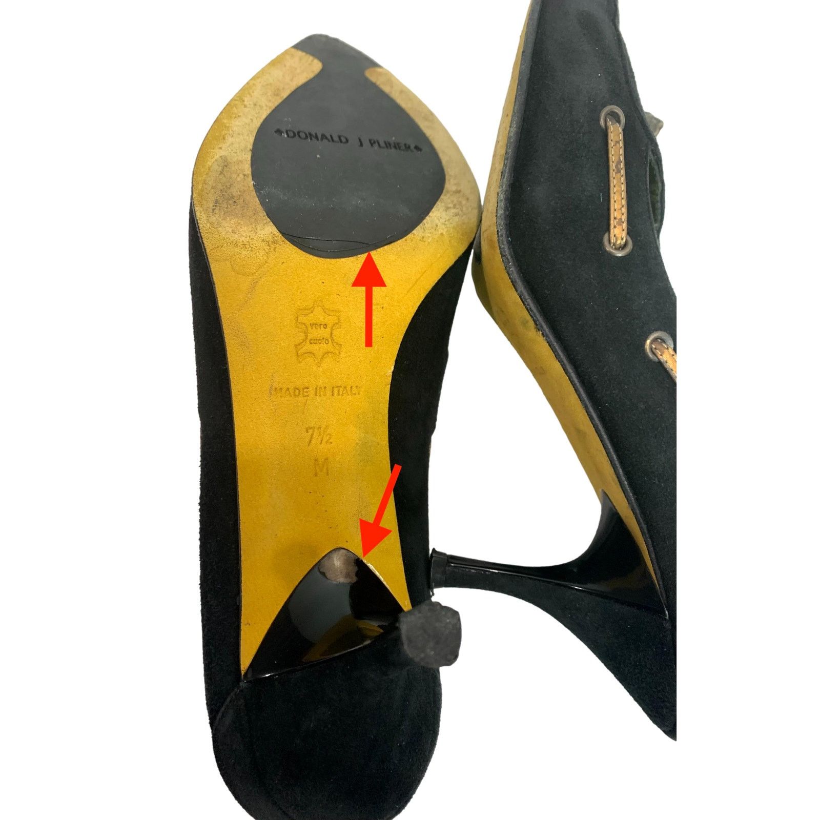 Donald Pliner Donald J Pliner Couture Black Kid Suede Pointy Toe Pumps 7.5 Size US 7.5 / IT 37.5 - 10 Thumbnail